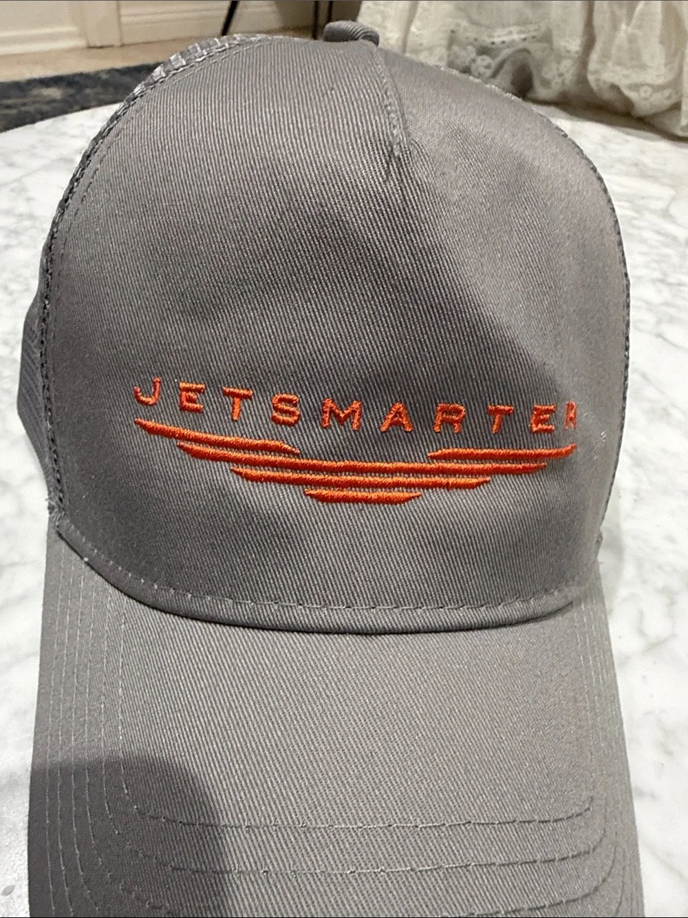 Jetsmarter Gray Truckers Hat  NWOT